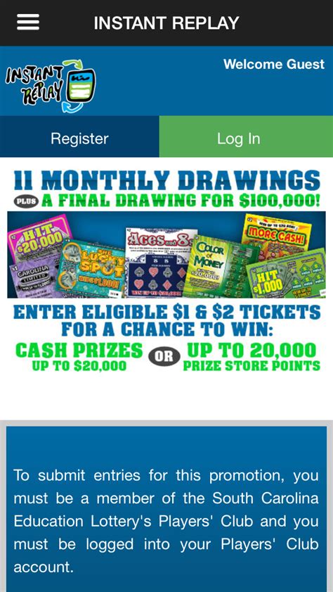 lottery instant replay.